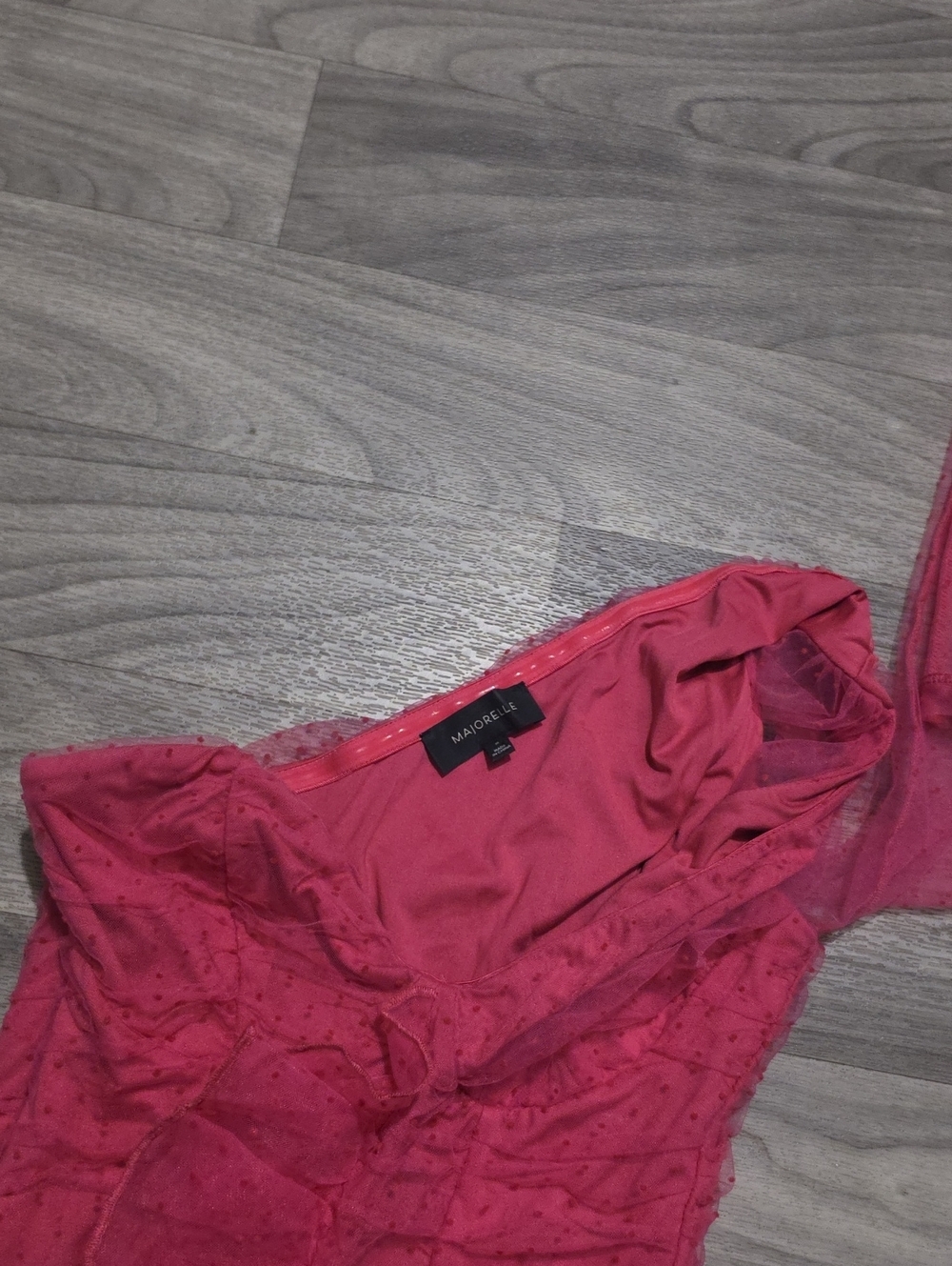 MAJORELLE Hot Pink One-Shoulder Ruffle Mini Dress - Picture 11 of 11